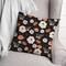 Floral Skull Pattern 18" x 18" Spun Poly Pillow